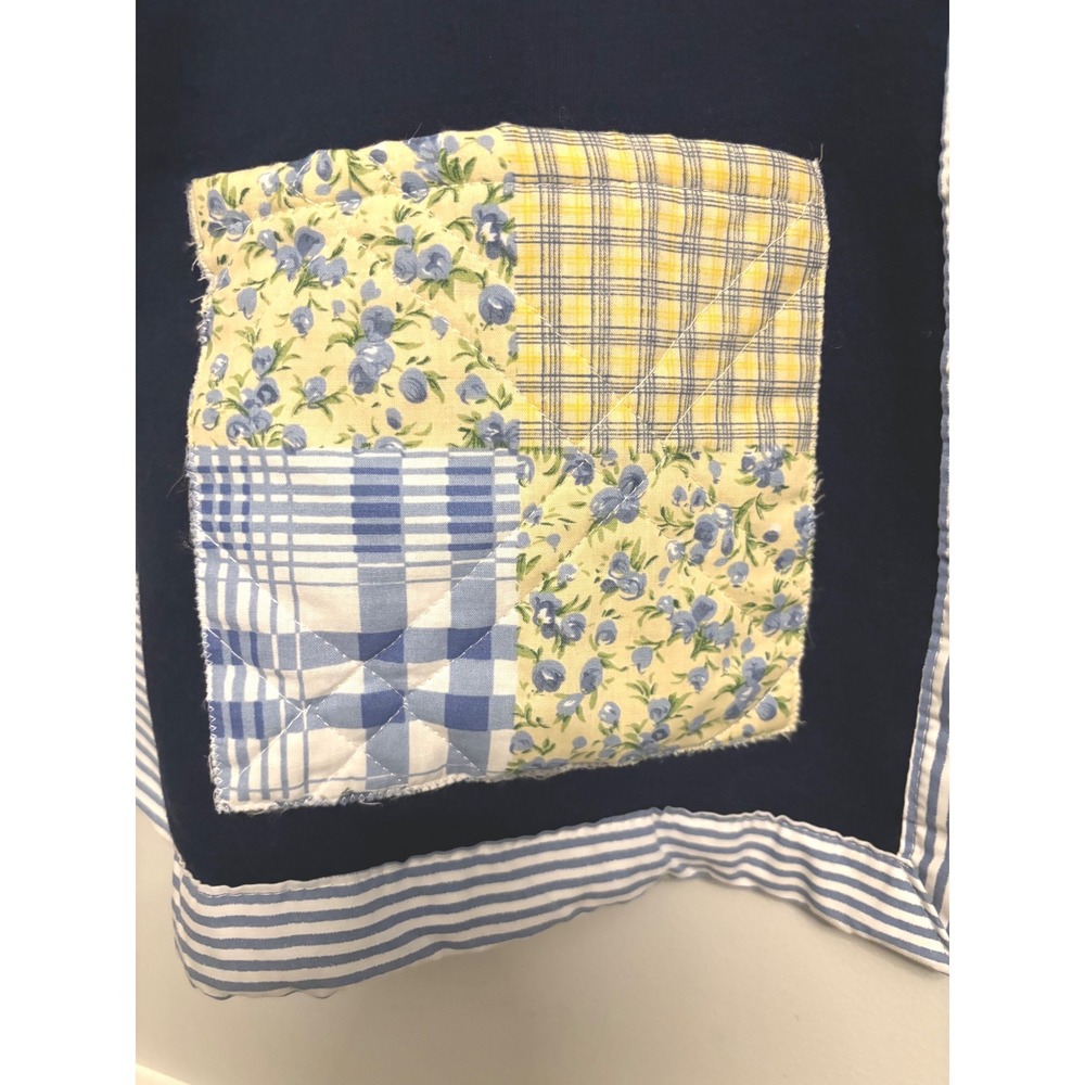 Vintage House of Gabrielle Patchwork Haori Jacket - Navy & Mixed Prints Size L - Picture 5 of 9